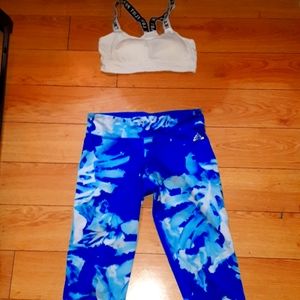 Womans adidas workout outfit